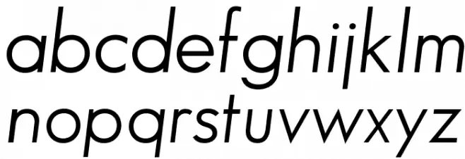 SansSerifBookFLF-Italic Fonte MINÚSCULAS
