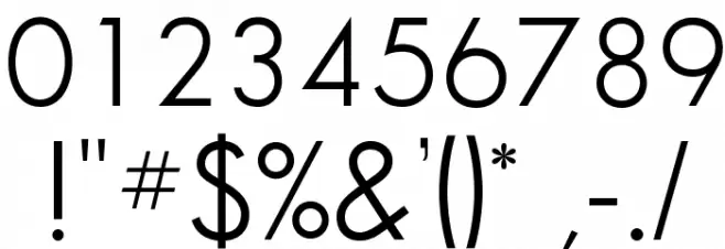 SansSerifBookFLF Font OTHER CHARS