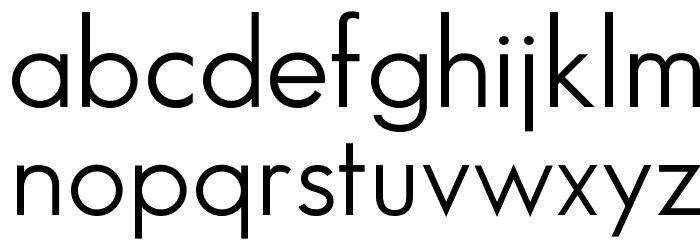 SansSerifBookFLF Font LOWERCASE