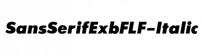 SansSerifExbFLF-Italic  Descarca Fonturi Gratis
