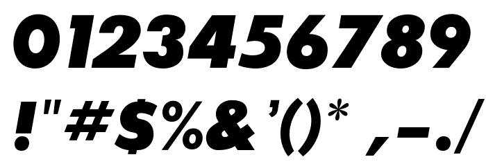 SansSerifExbFLF-Italic Font OTHER CHARS