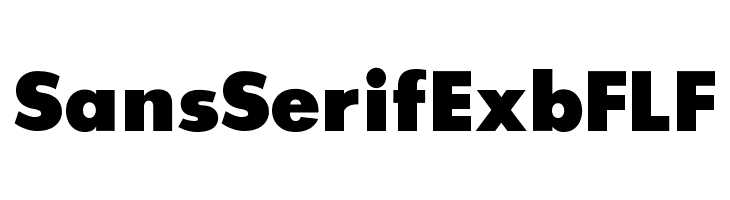 SansSerifExbFLF Font