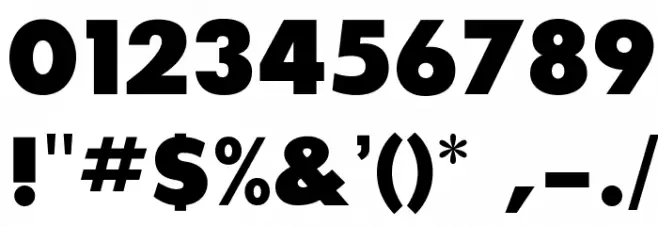 SansSerifExbFLF Font OTHER CHARS