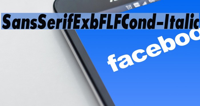 SansSerifExbFLFCond-Italic Font examples
