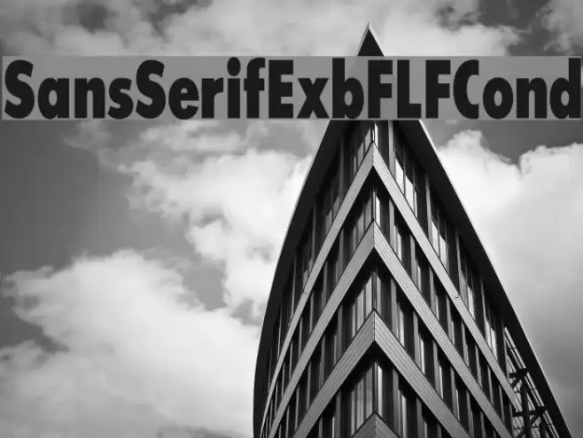 SansSerifExbFLFCond Font examples