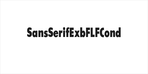 SansSerifExbFLFCond Logo