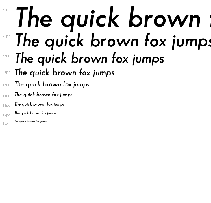 SansSerifFLF-DemiItalic Waterfall