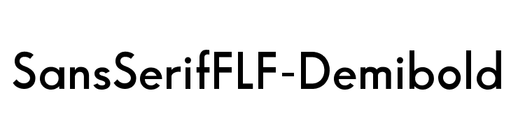 SansSerifFLF-Demibold Font