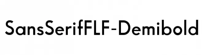 SansSerifFLF-Demibold  नि: शुल्क फ़ॉन्ट्स डाउनलोड