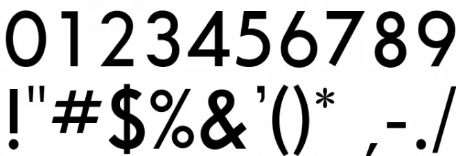 SansSerifFLF-Demibold Font OTHER CHARS