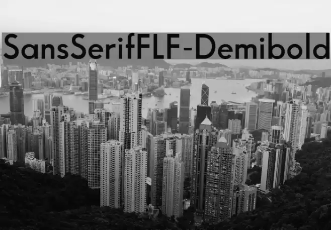 SansSerifFLF-Demibold Font examples