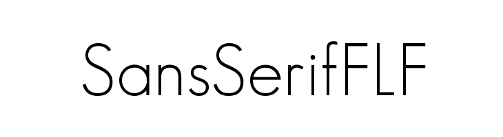 SansSerifFLF Font