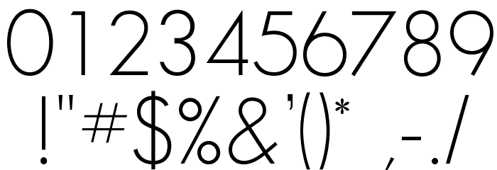 SansSerifFLF Font OTHER CHARS