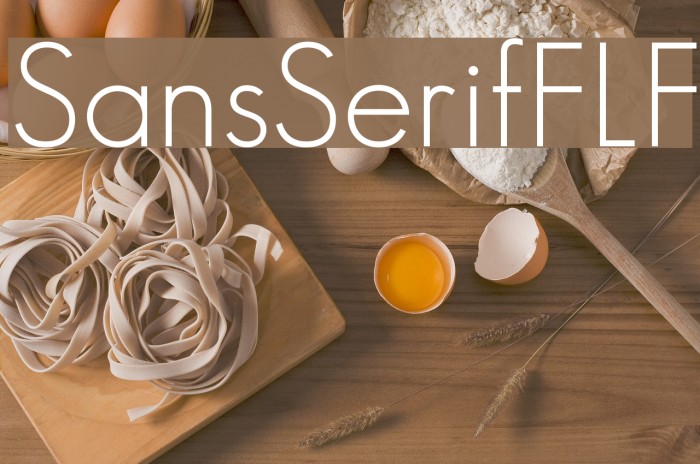 SansSerifFLF Font examples