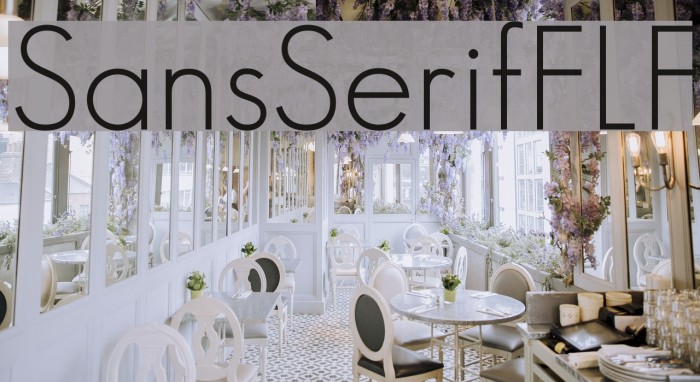 SansSerifFLF Font examples