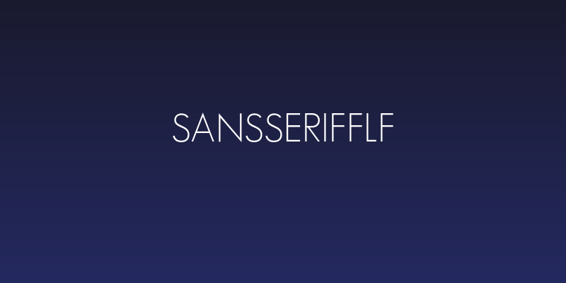 SansSerifFLF Social Header