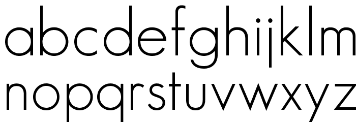 SansSerifFLF Font LOWERCASE