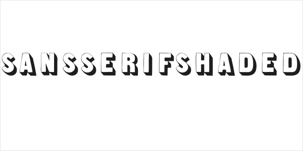 SansSerifShaded Logo