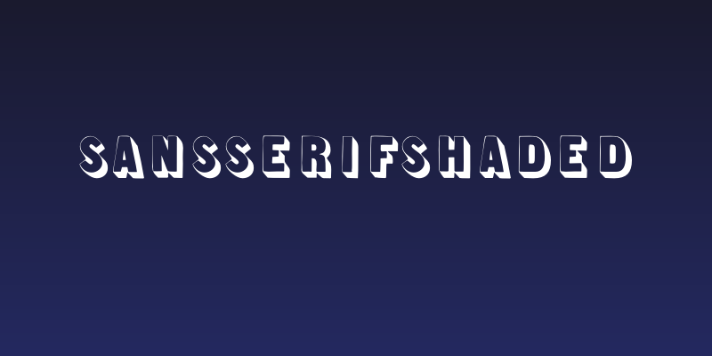 SansSerifShaded Social Header
