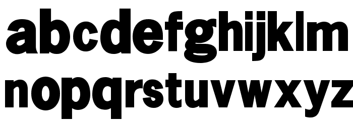 SansSerifVarying-Black Font LOWERCASE