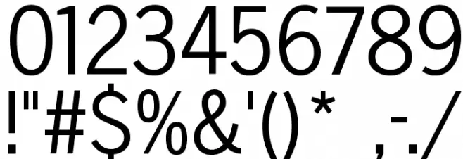 SansXHigh Font OTHER CHARS