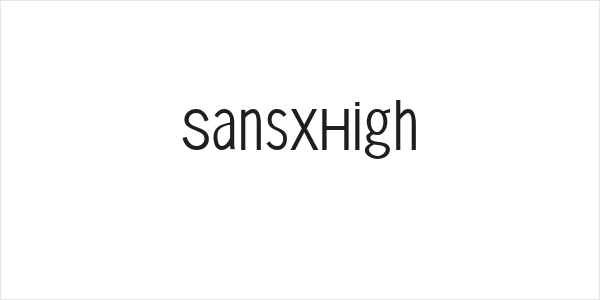 SansXHigh Logo
