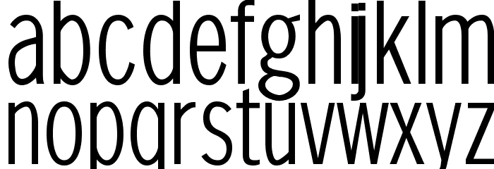 SansXHigh Font LOWERCASE
