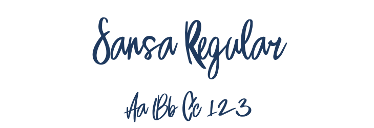 Sansa Regular Font Preview