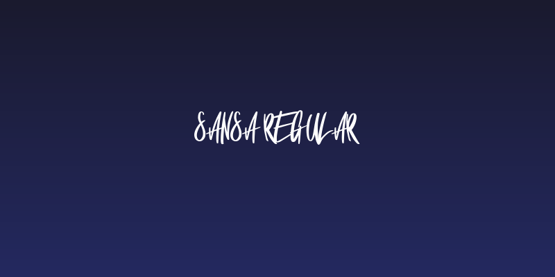 Sansa Regular Social Header