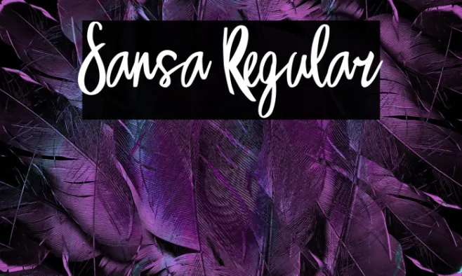 Sansa Regular Example 1