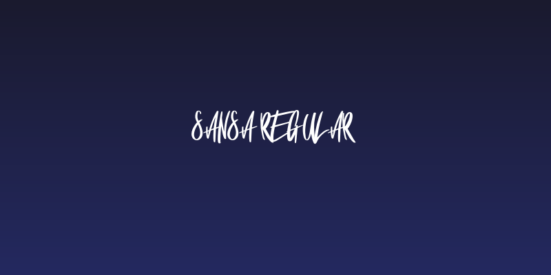 Sansa Regular Social Header