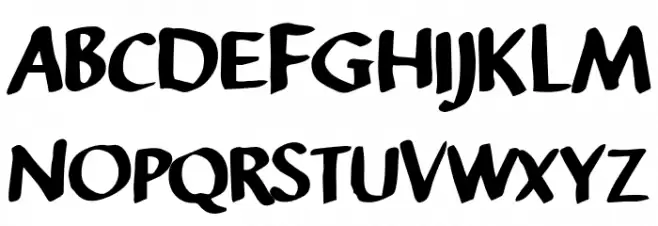 Sansandre_Script フォント 大文字