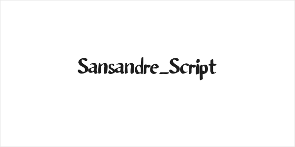 Sansandre_Script Logo
