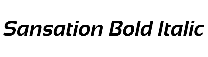 Sansation Bold Italic Font