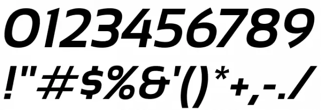 Sansation Bold Italic Font OTHER CHARS