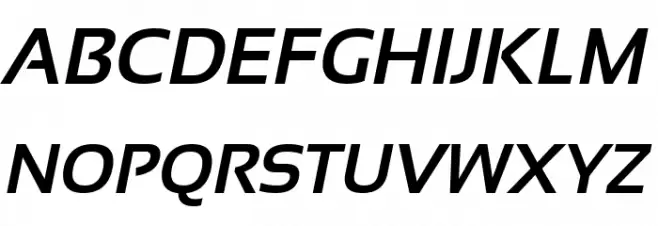Sansation Bold Italic Fuentes MAYÚSCULAS