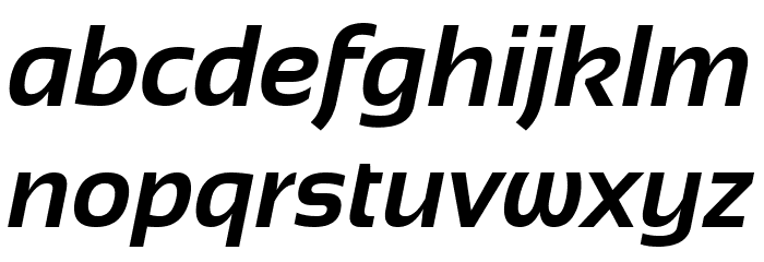 Sansation Bold Italic Font LOWERCASE