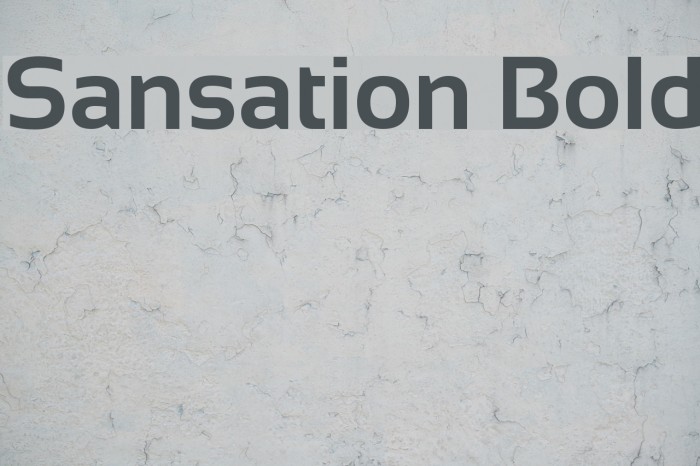 Sansation Bold フォント examples