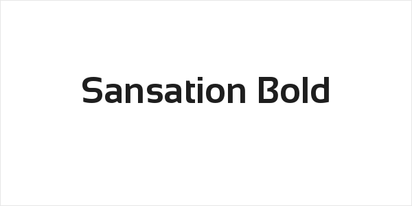 Sansation Bold Logo