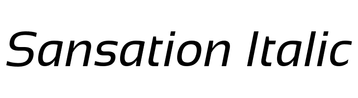 Sansation Italic Font