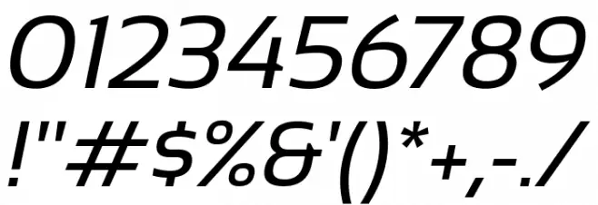Sansation Italic Fuentes OTROS CHARS