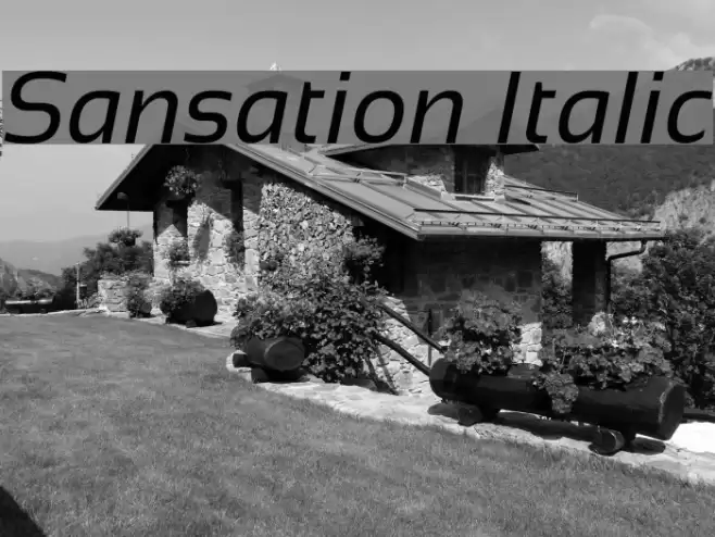 Sansation Italic Fuentes examples