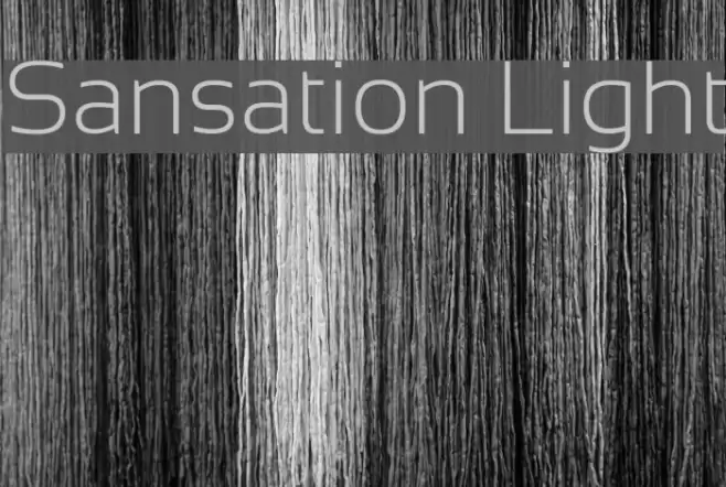 Sansation Light Caratteri examples