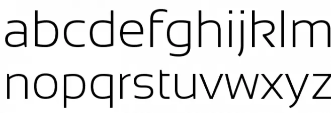 Sansation Light Font LOWERCASE