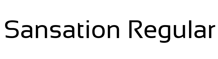 Sansation Regular Font