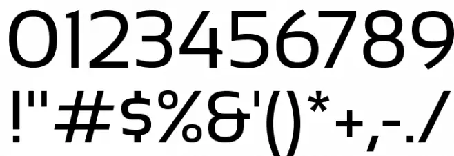 Sansation Regular Font OTHER CHARS