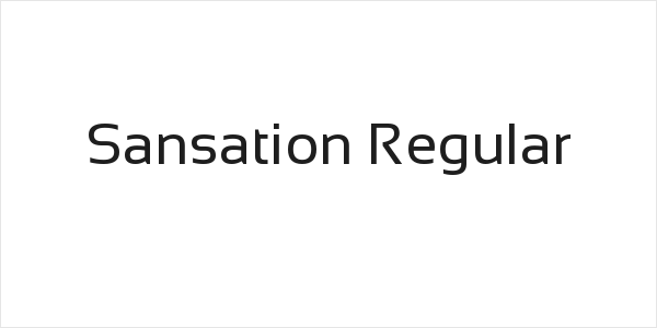 Sansation Regular Logo