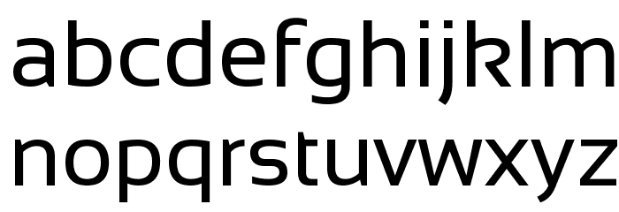 Sansation Regular Font LOWERCASE
