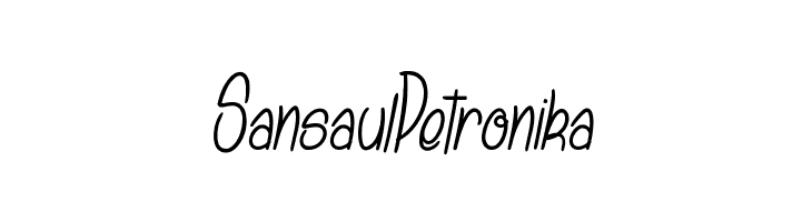 Sansaul Petronika  Frei Schriftart Herunterladen