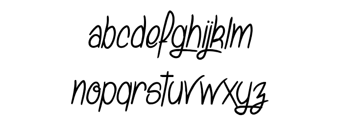 Sansaul Petronika Font LOWERCASE